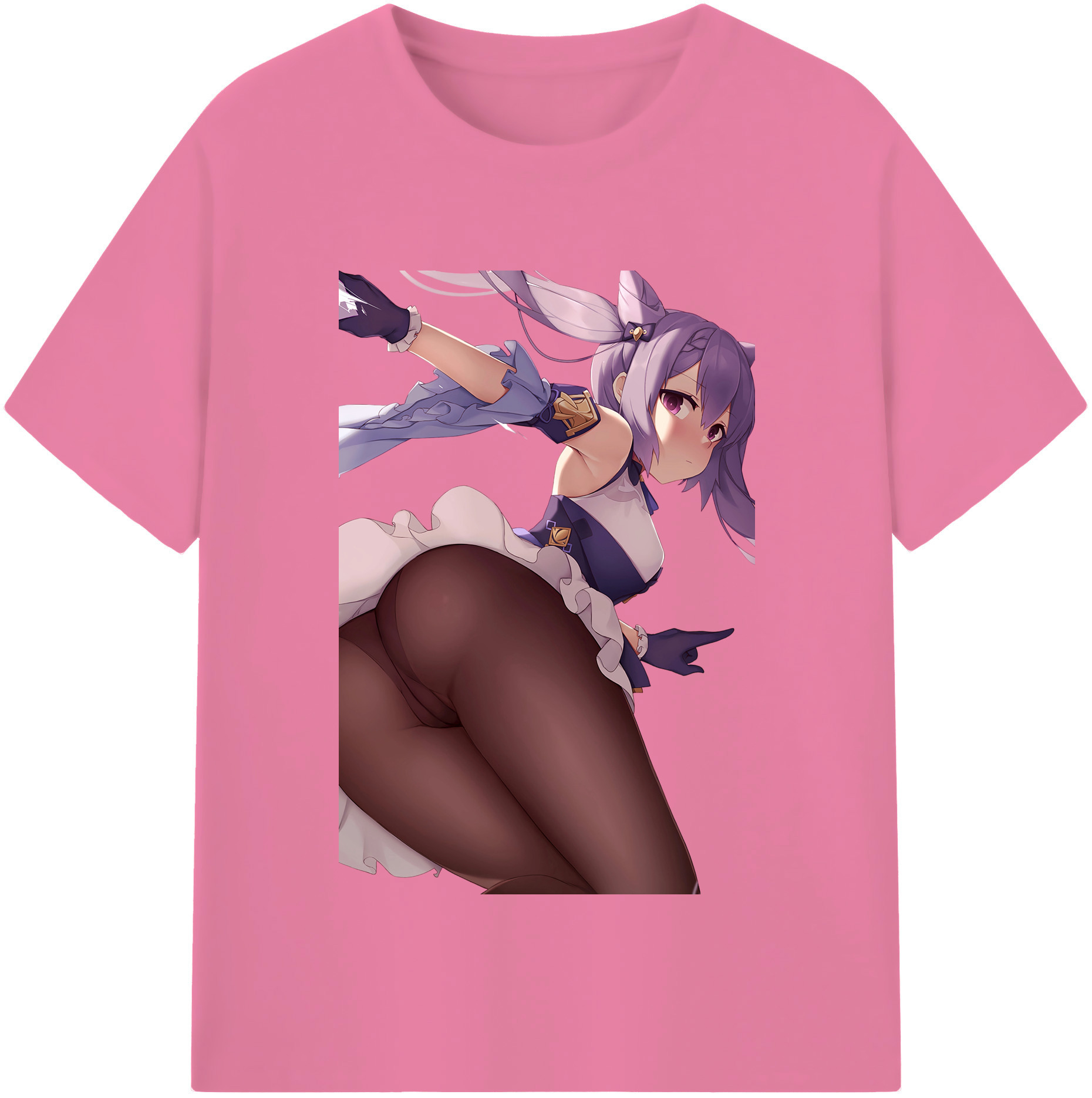 げんし神 刻晴 こくせい genshin Kokusei 綿100％半袖Tシャツ（フロントプリント）